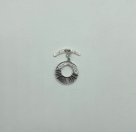 Silver toggle 27mm