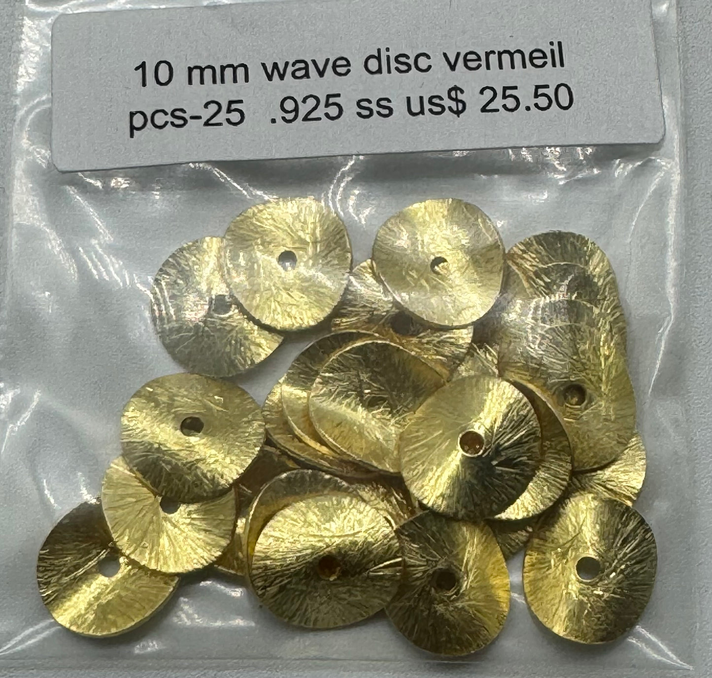 BRUSH VERMEIL WAVEY DISC