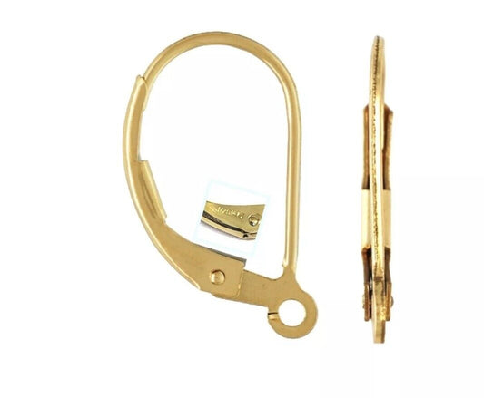 GOLD FILLED LEVER BACK