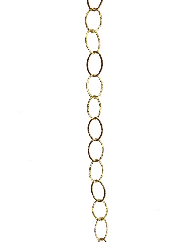 GOLD FILLED HAMMERED OVAL LINK CHAIN