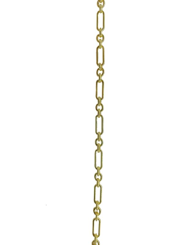 GOLD FILLED MEDIUM CHAIN WITH ALTERNATE PAPER CLIP LINK