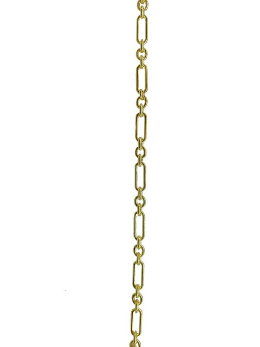GOLD FILLED MEDIUM CHAIN WITH ALTERNATE PAPER CLIP LINK