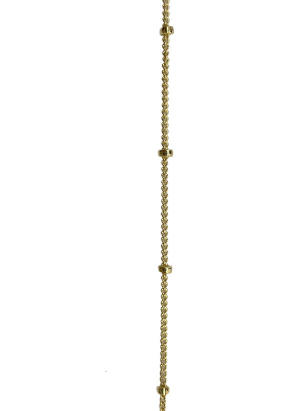 GOLD FILLED 1MM Satellite Chain W/1.9MM Bead
