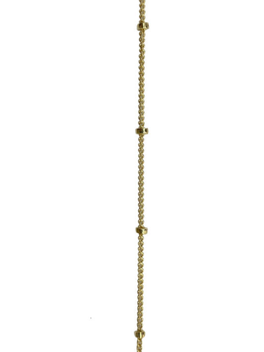 GOLD FILLED 1MM Satellite Chain W/1.9MM Bead