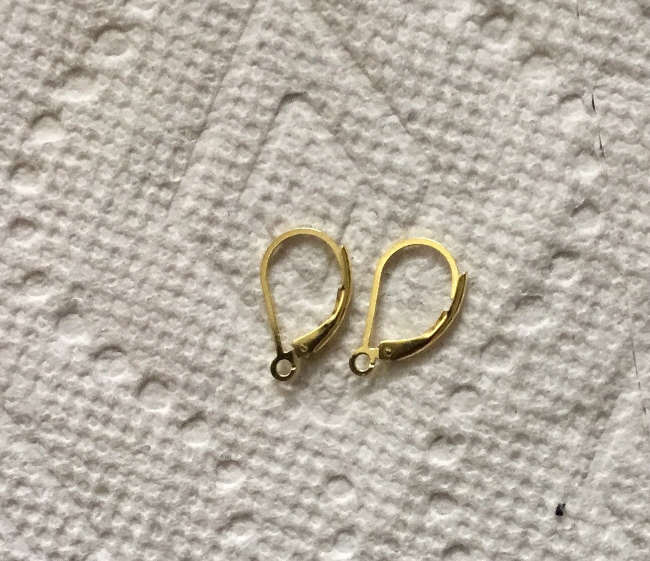 Vermeil sterling silver lever back