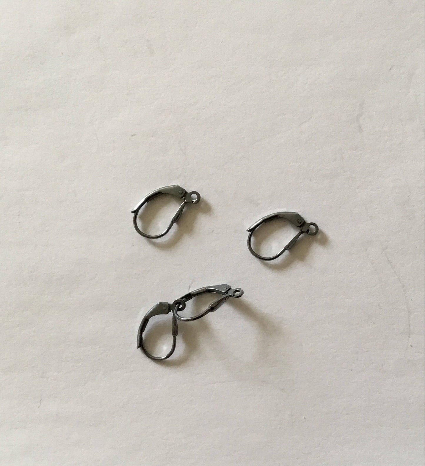sterling silver black lever back