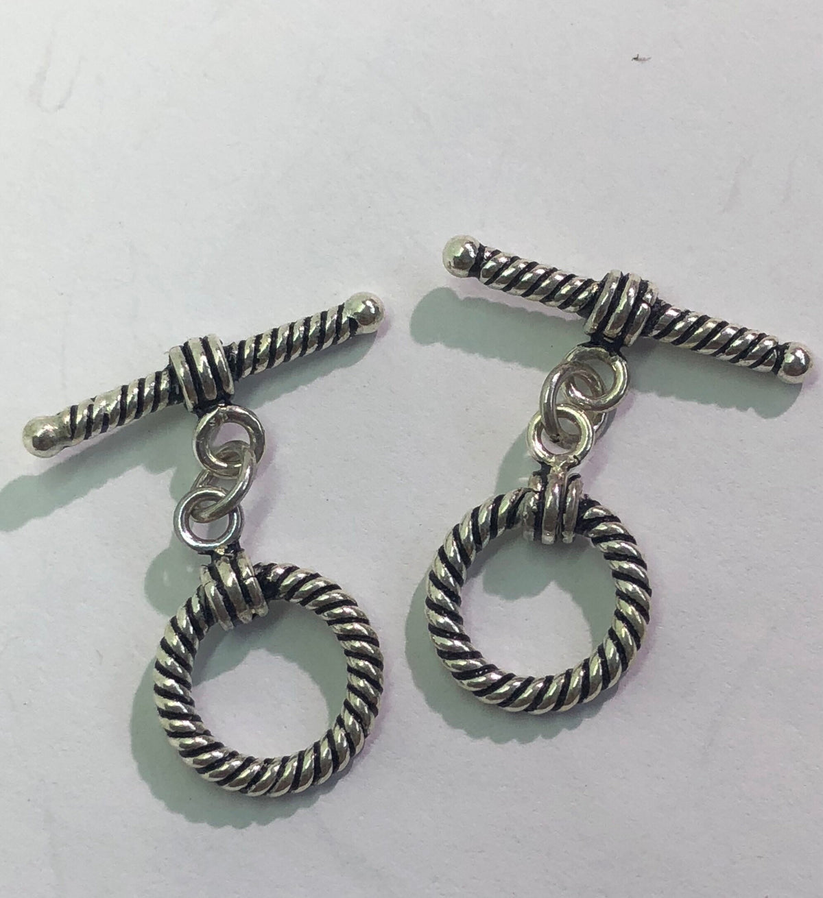 Sterling silver toggle