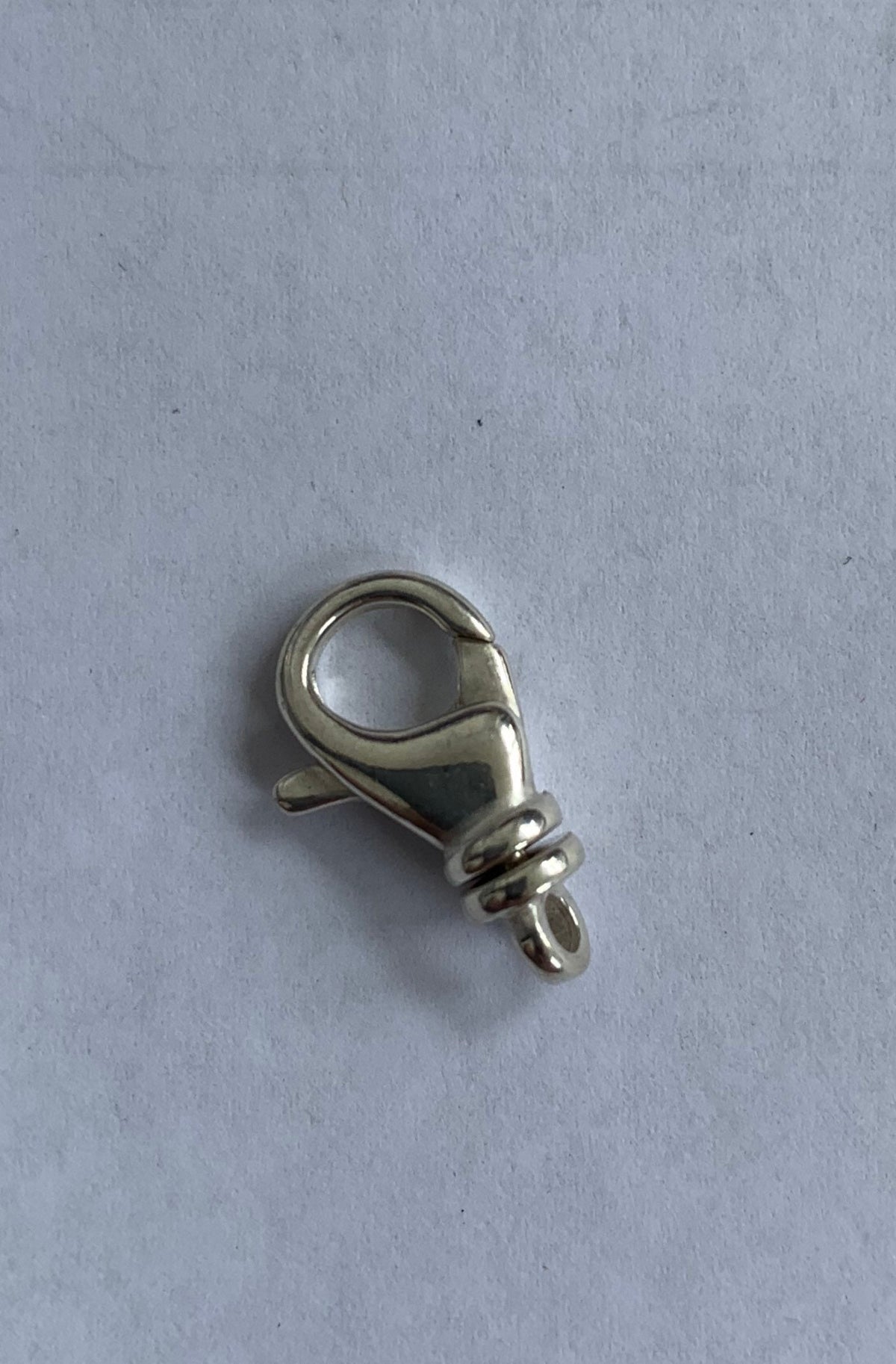 sterling silver swirl clasp