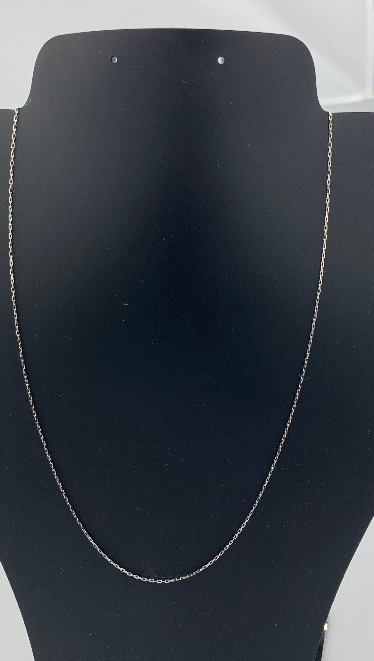 Adjustable Sterling silver rhodium chain