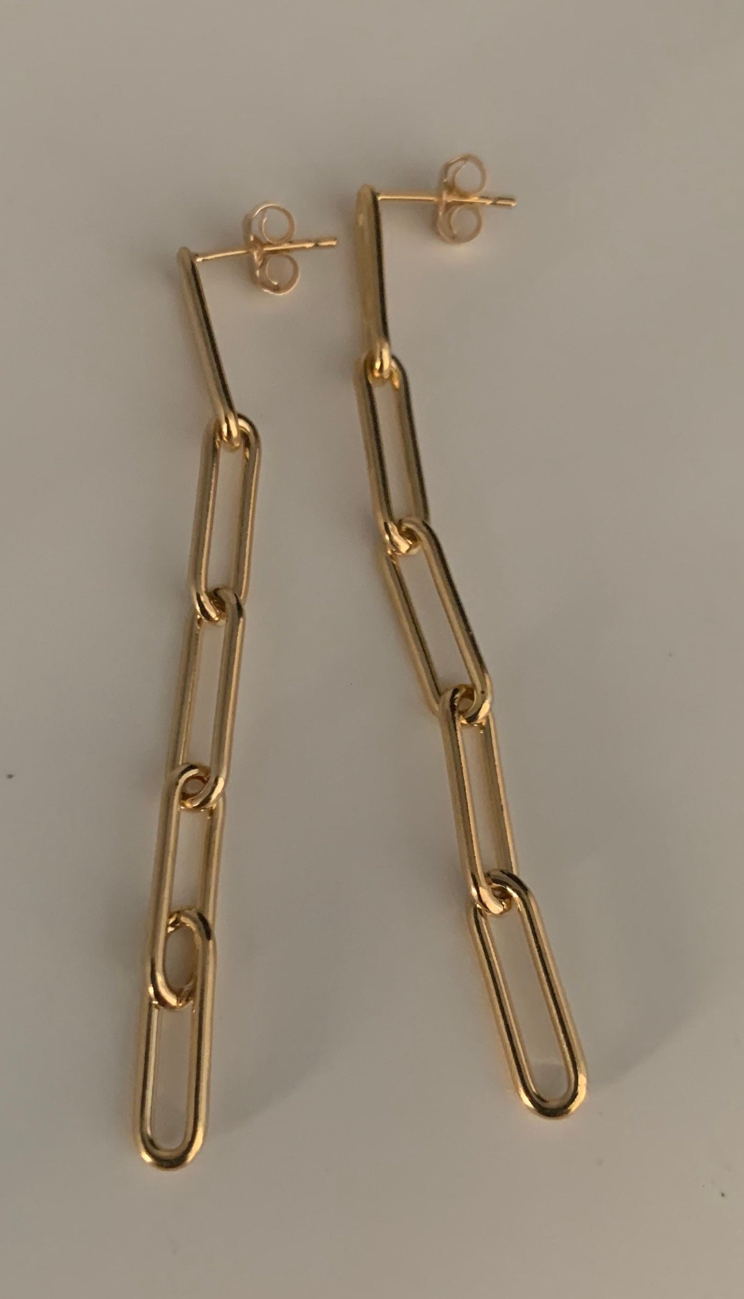 14/20 Gold filled paper clip earrings