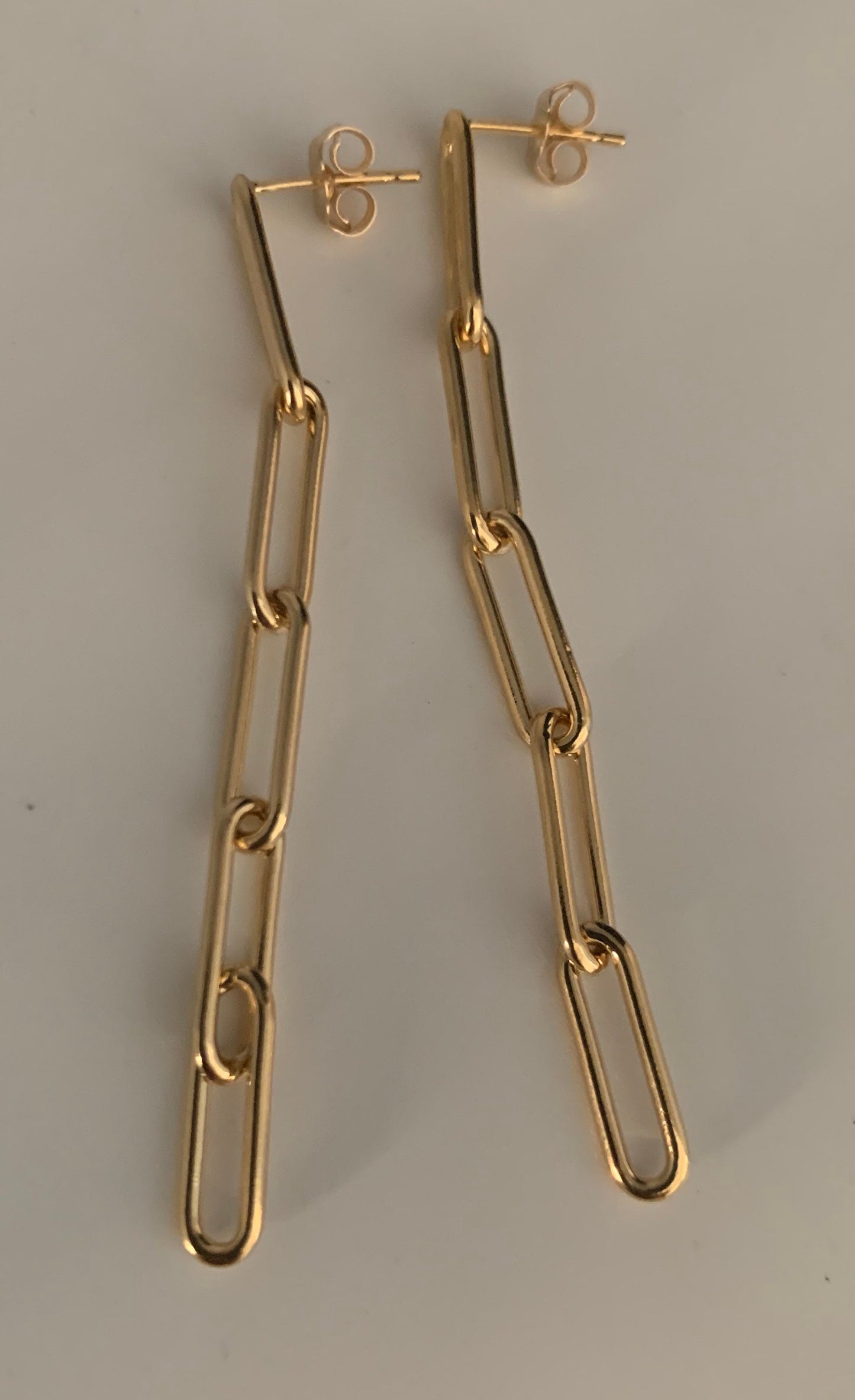 14/20 Gold filled paper clip earrings