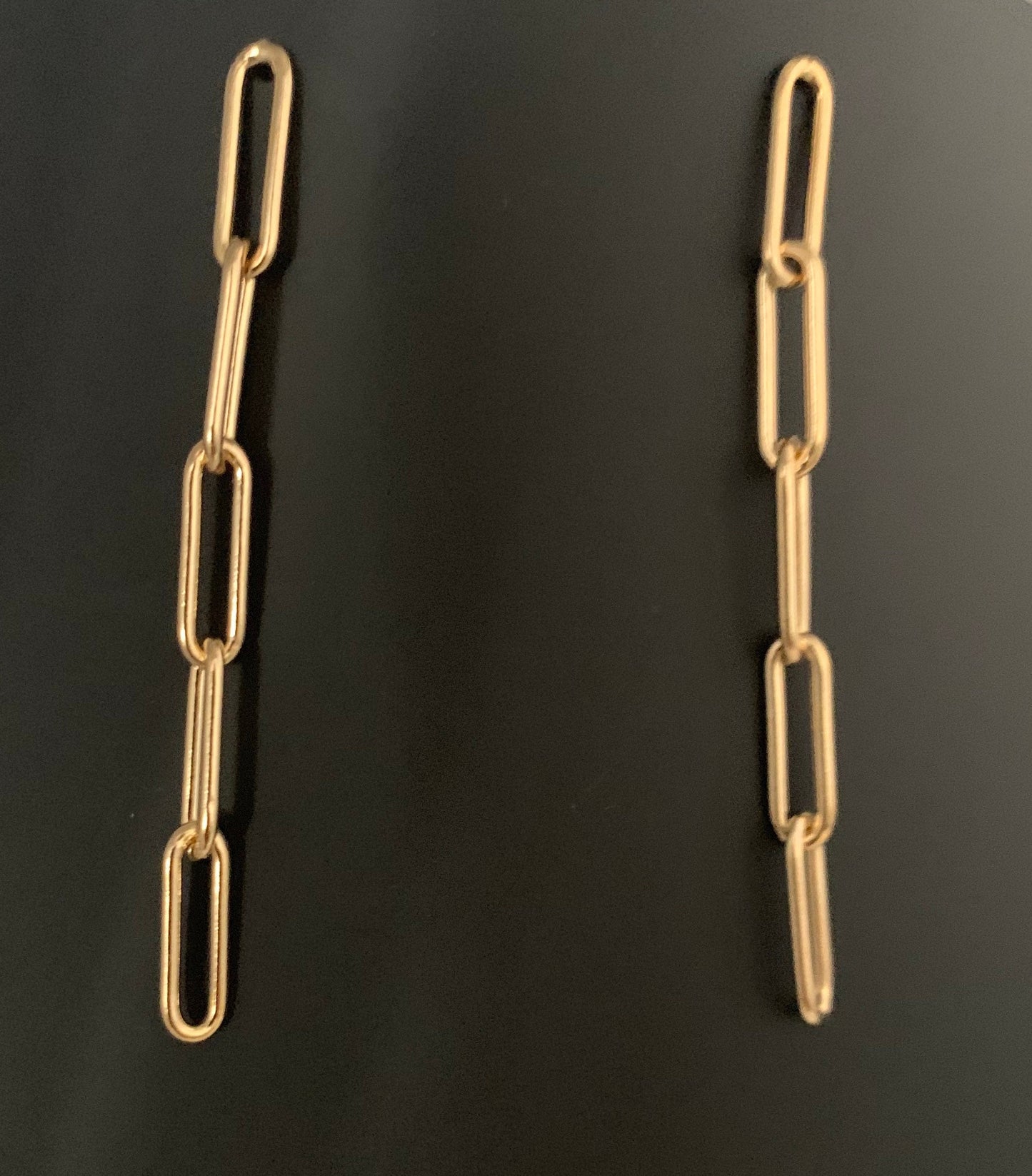 14/20 Gold filled paper clip earrings