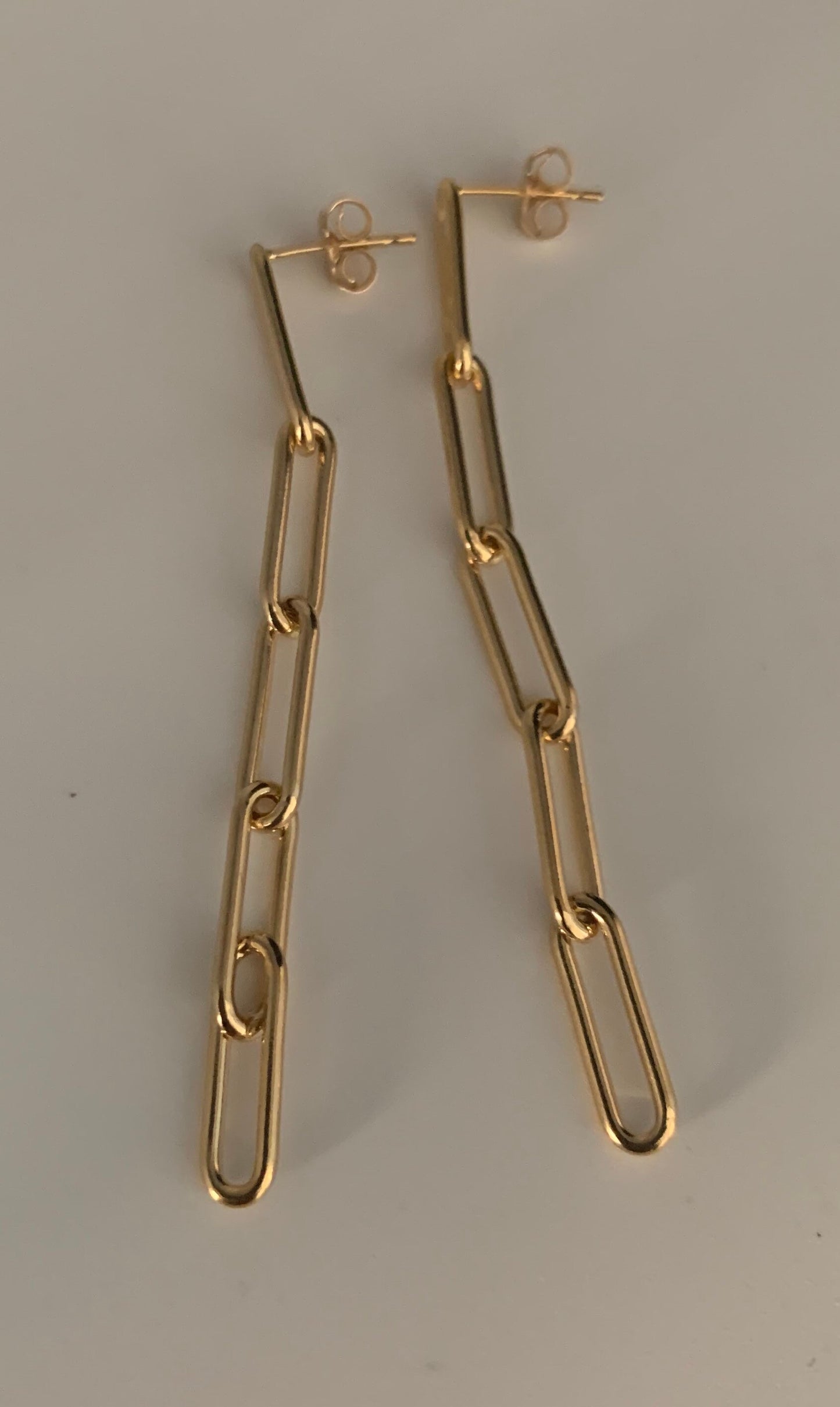 14/20 Gold filled paper clip earrings