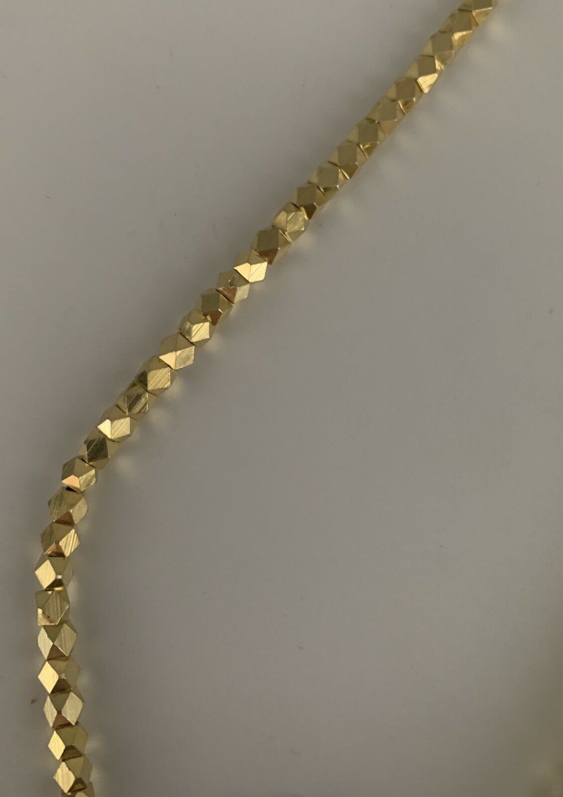 4 Mm Brass Gold Plated nugget beads