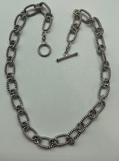 Sterling Silver Bali Chain Necklace