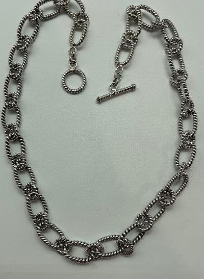 Sterling Silver Bali Chain Necklace