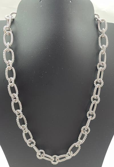 Sterling Silver Bali Chain Necklace