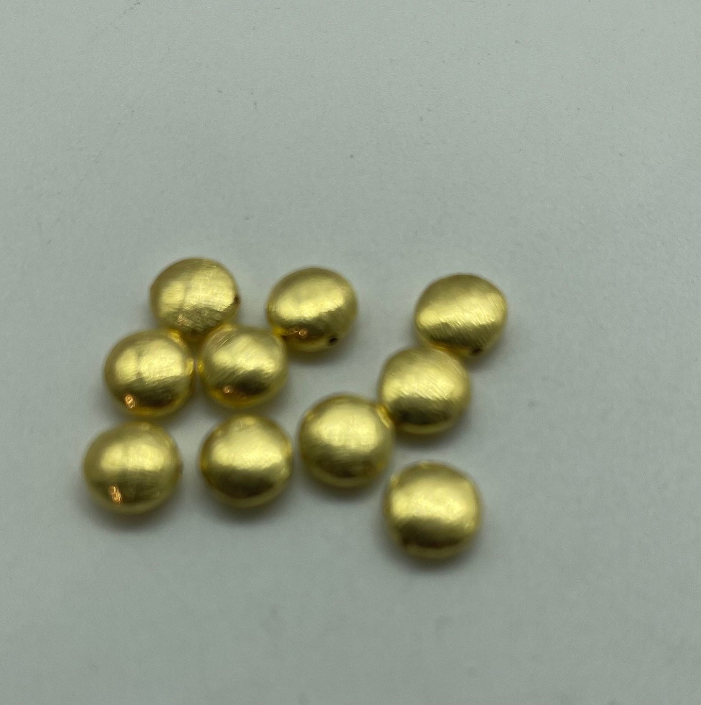8 mm vermeil sterling silver donut beads