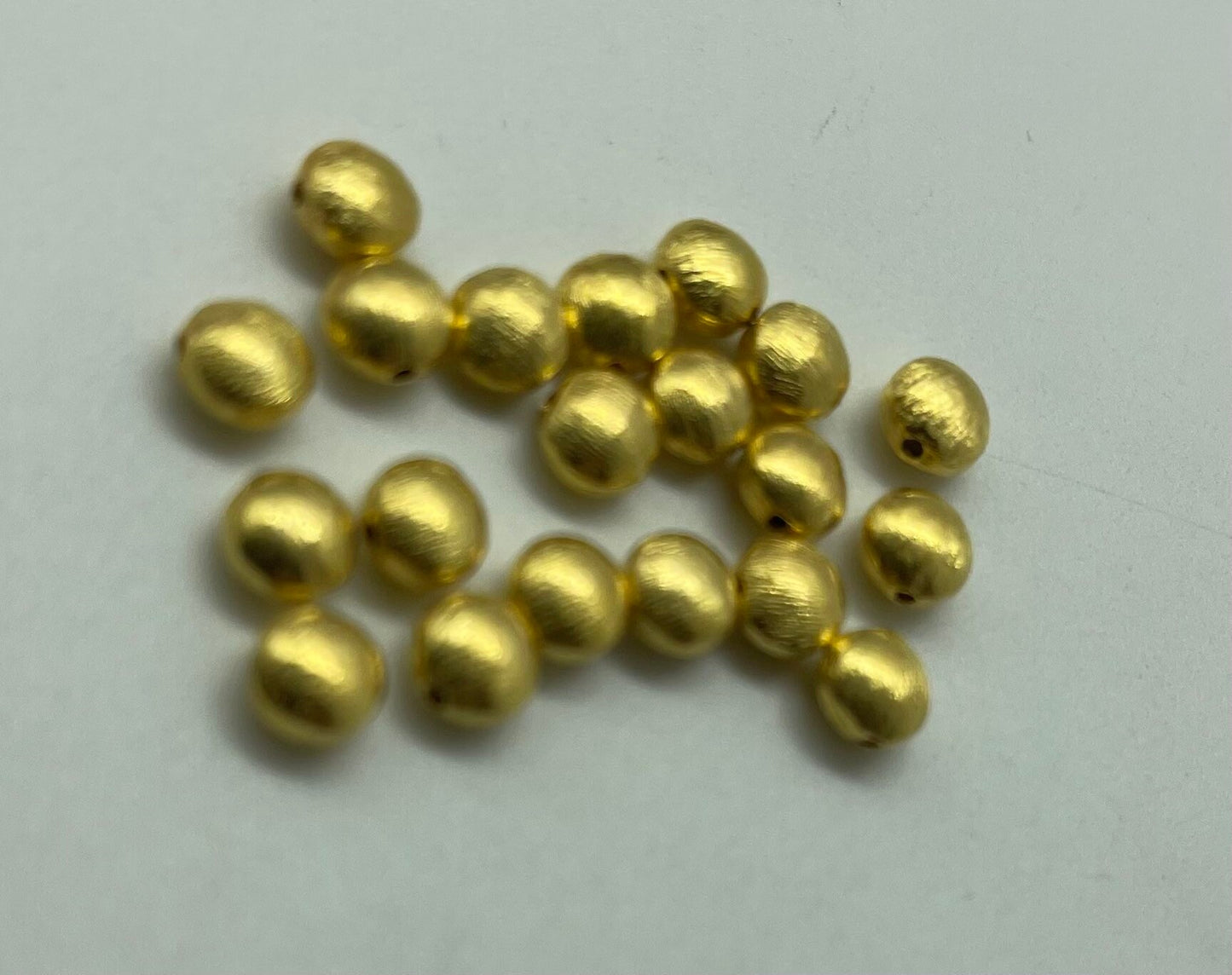 6 mm vermeil sterling silver donut beads