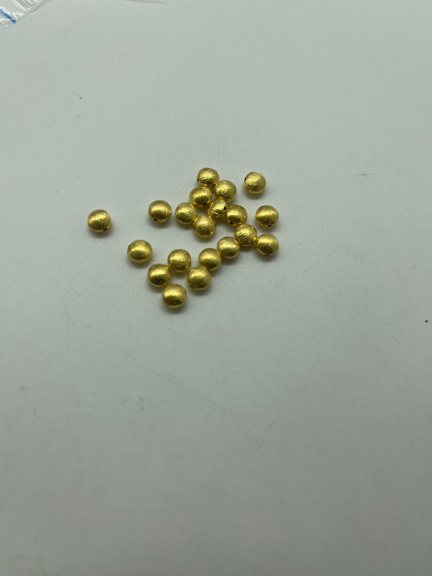 6 mm vermeil sterling silver donut beads