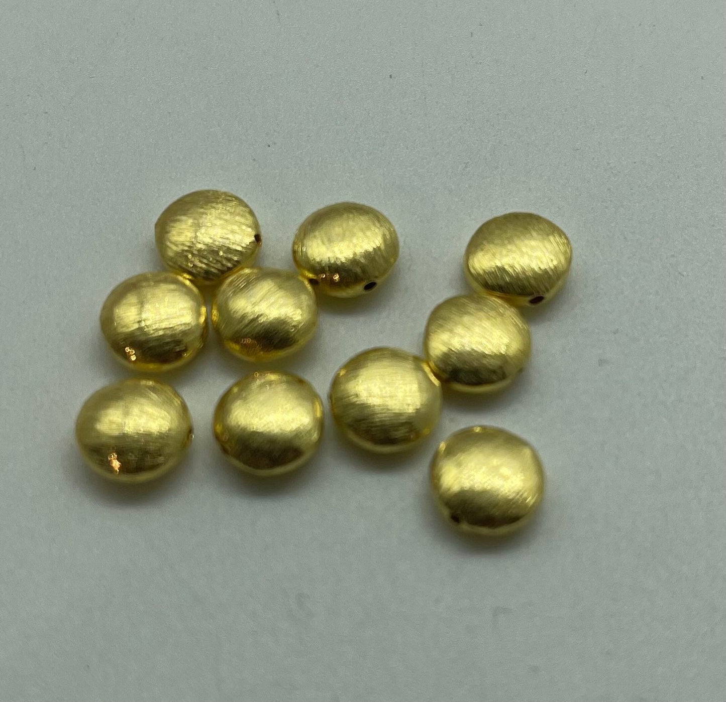 8 mm vermeil sterling silver donut beads