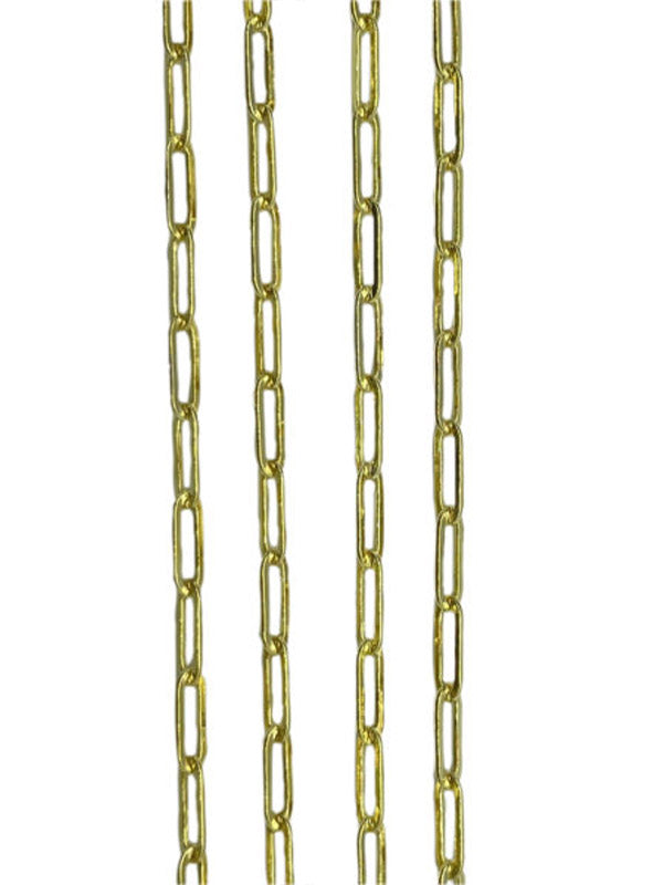 GOLD FILLED MEDIUM Paper clip Chain 3.1 MM wide