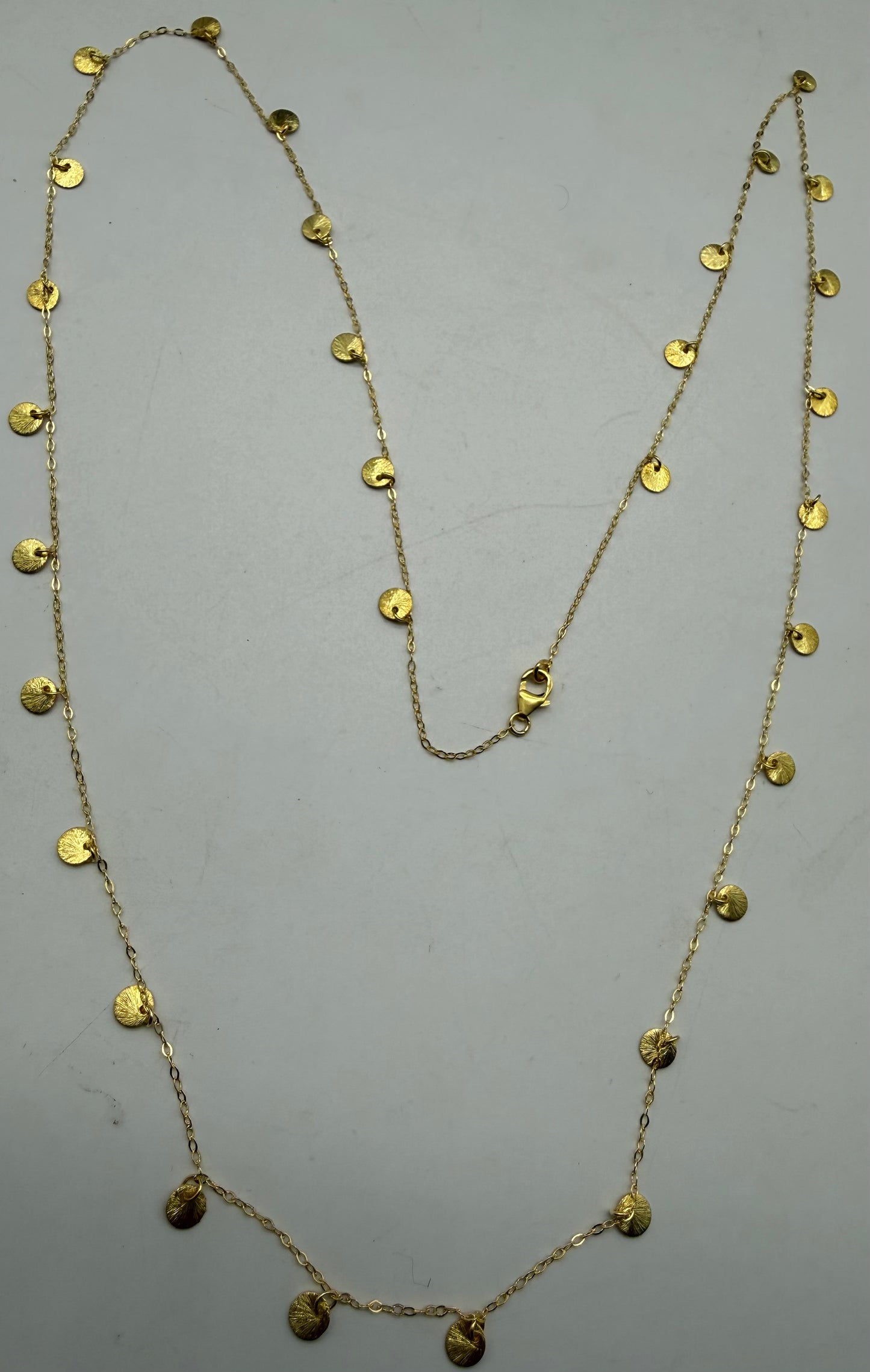 VERMEIL DISC NECKLACE