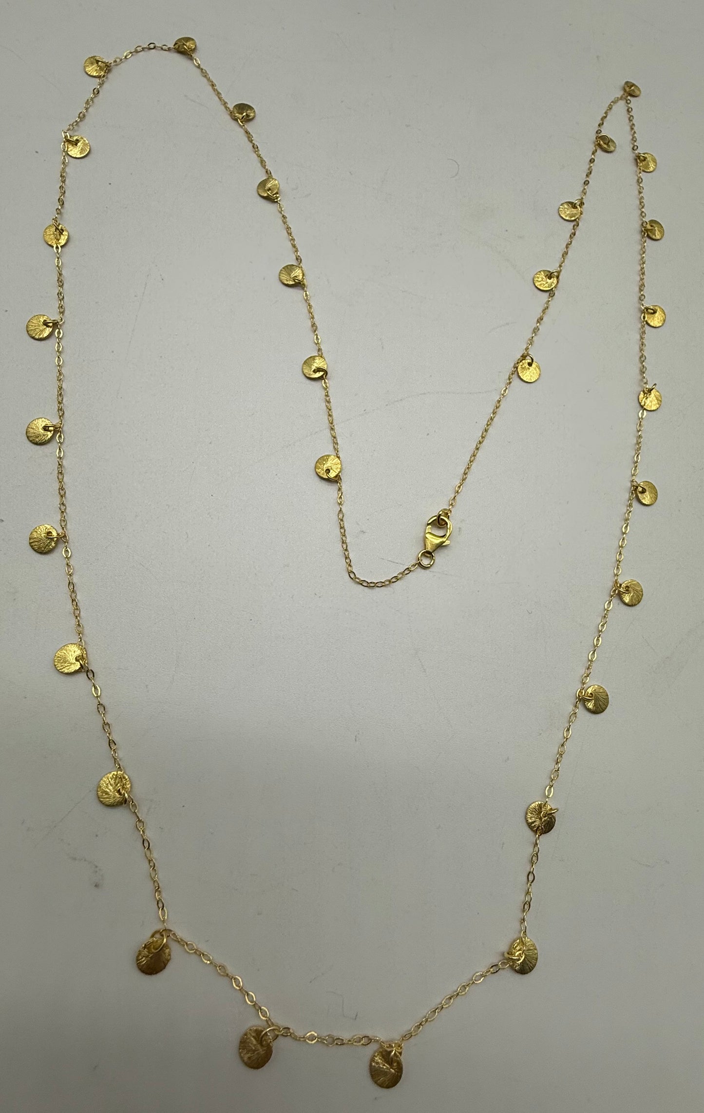 VERMEIL DISC NECKLACE