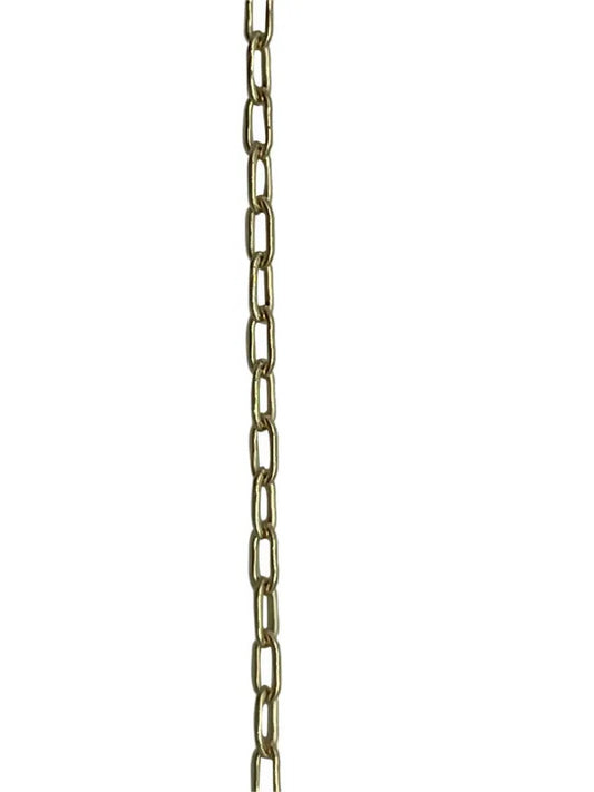 GOLD FILLED THIN RECTANGLUAR LINK CABLE CHAIN