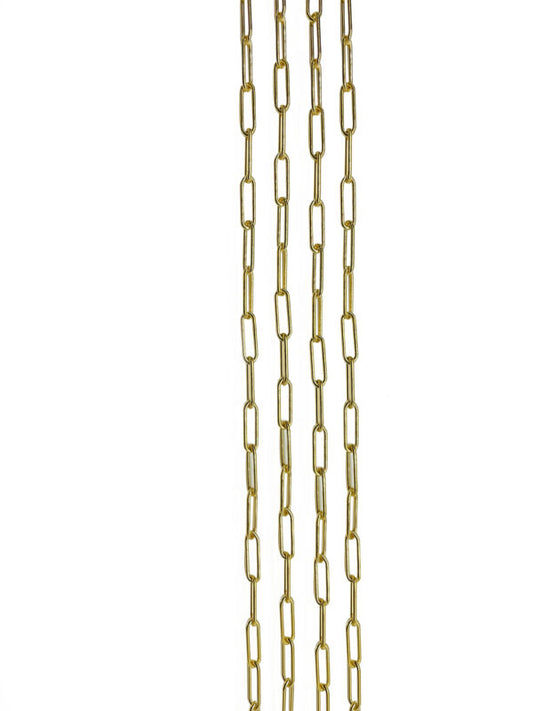 GOLD FILLED Large Paper clip chain 4.1MM Wide 13 MM long