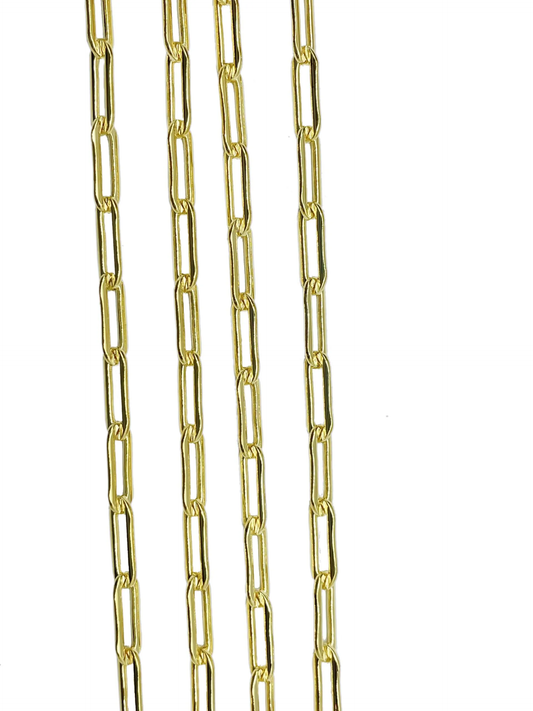 GOLD FILLED HEAVY GAUGE Paper clip CHAIN