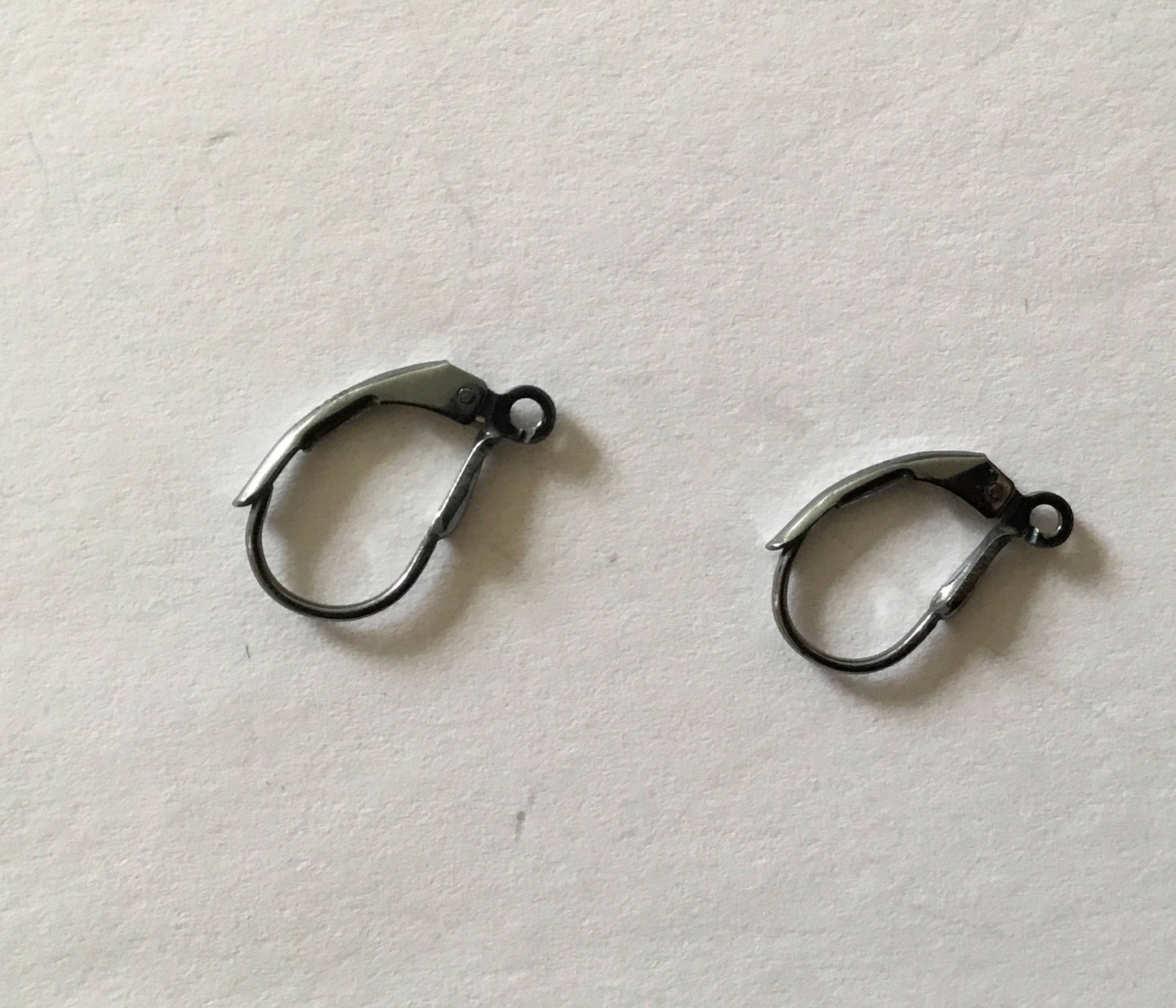 sterling silver black lever back