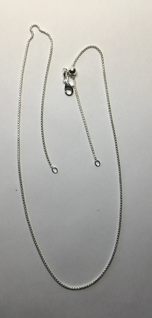 Adjustable   Sterling silver chain