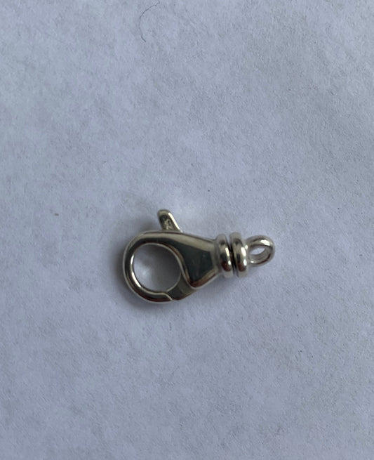 sterling silver swirl clasp