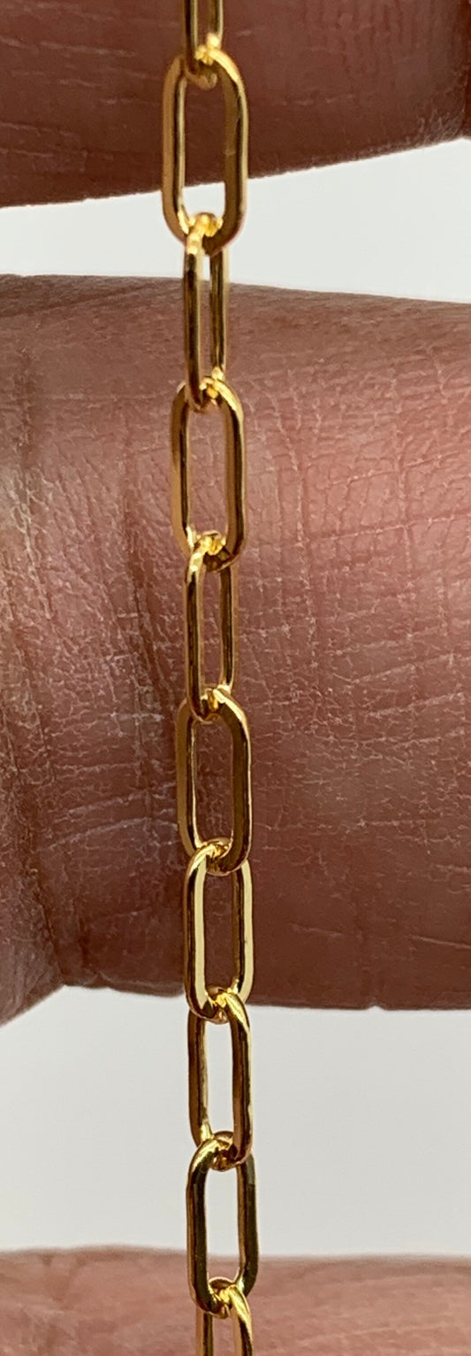 14/20 Goldfilled  paper clip chain