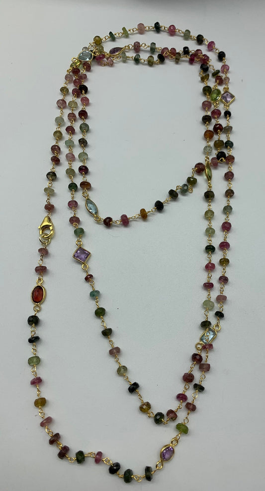 Watermelon Tourmaline necklace