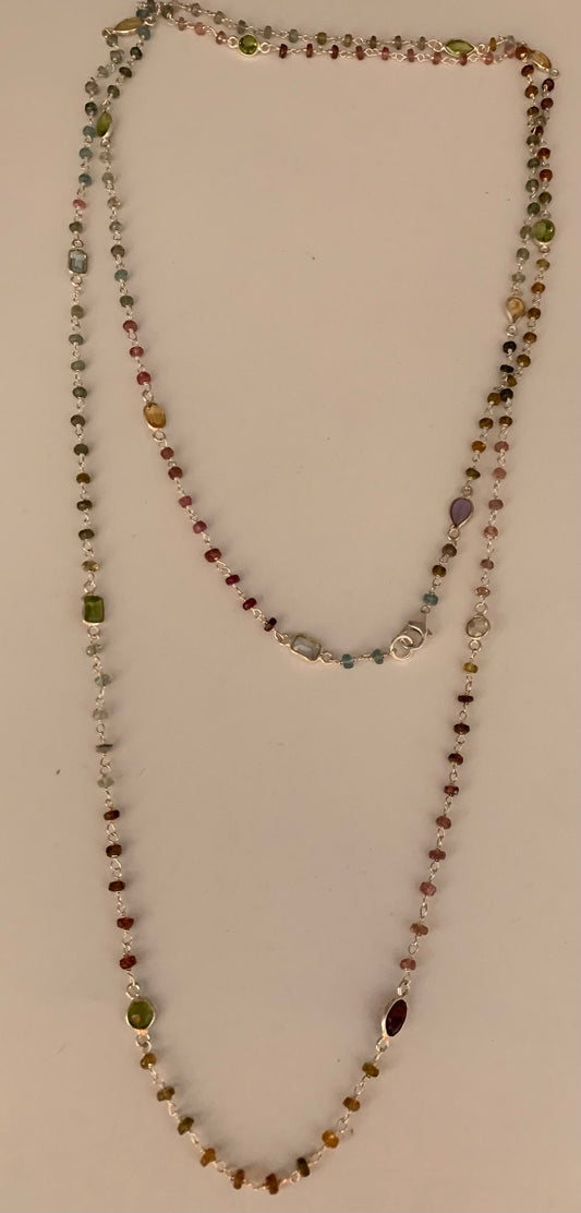 Watermelon Tourmaline necklace