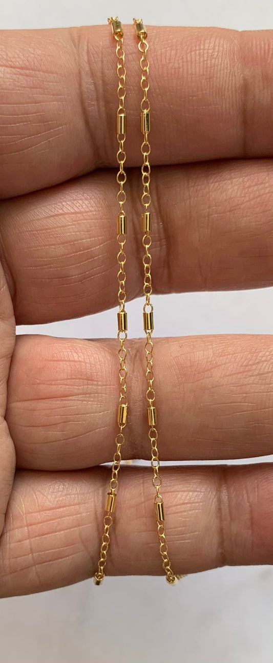 14/20 Gold filled  tube chain
