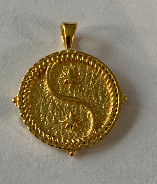 vermeil sterling silver charm