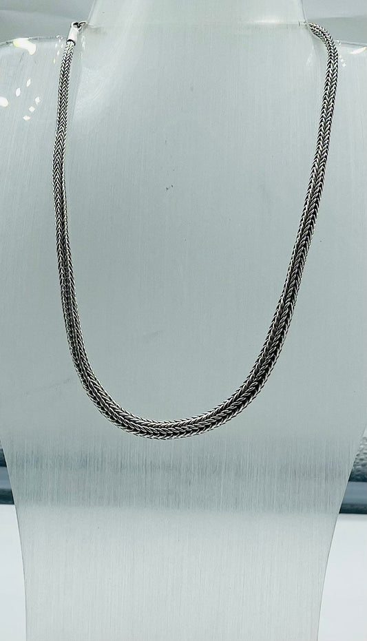 sterling silver necklace 925. 4-6mm 16”